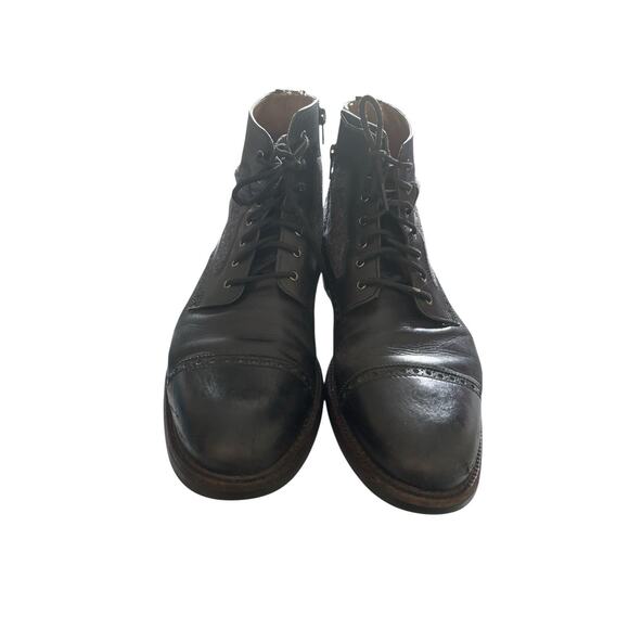 Johnson & Murphy Men's 13 M Ankle Boots Black Leather Lace UP - Picture 5 of 8